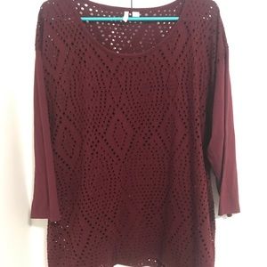 Women’s Cato 22/24 red blouse. Good used condition.